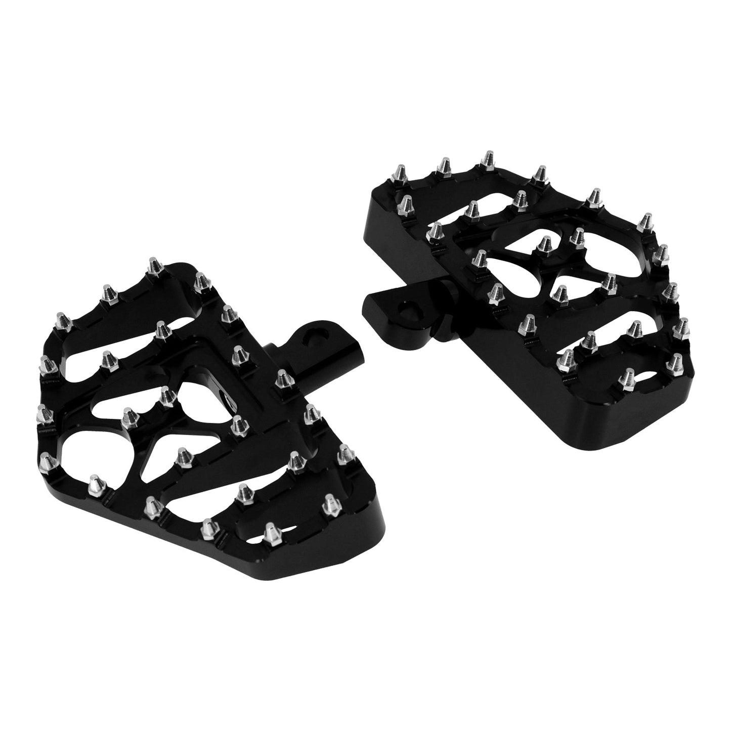 MX Style Wide Rear Foot Pegs Floorboards Black For Harley Touring | HCmotorku