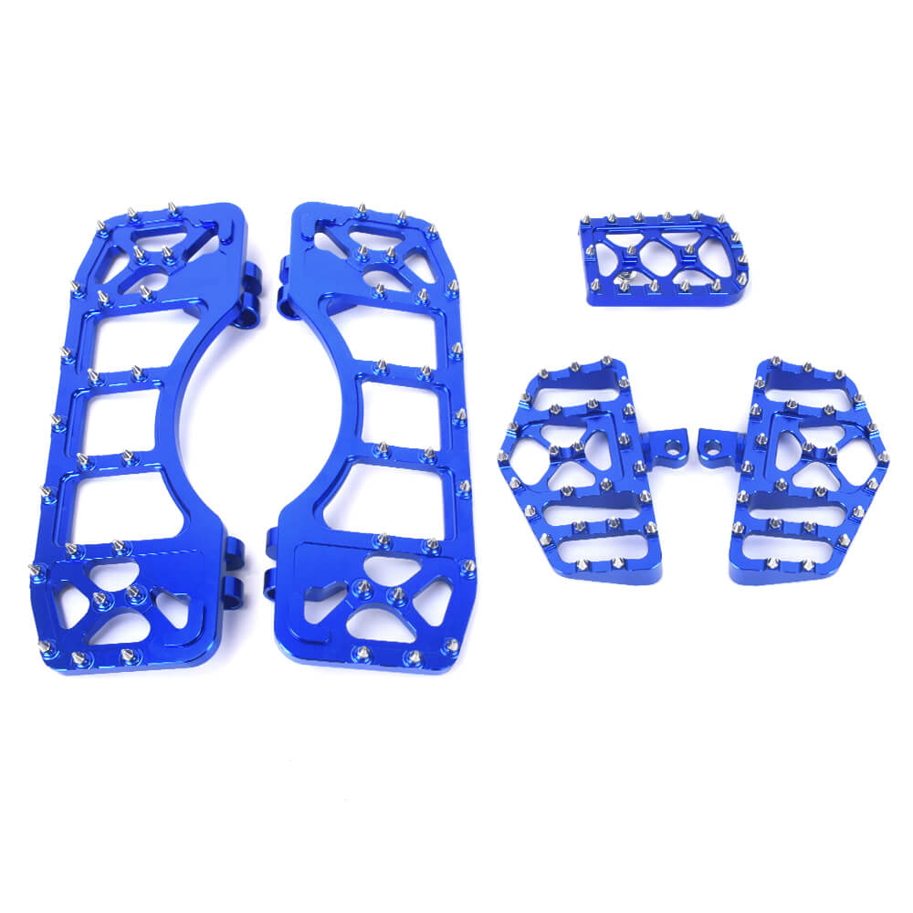 Mx Style Floorboards Brake Pedal Cover Kit Blue Fit For Harley Touring Softail | HCmotorku