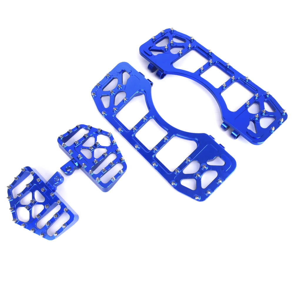 Passenger Floorboards Foot Pegs Blue For Harley Softail Touring 1986-2025 | HCmotorku