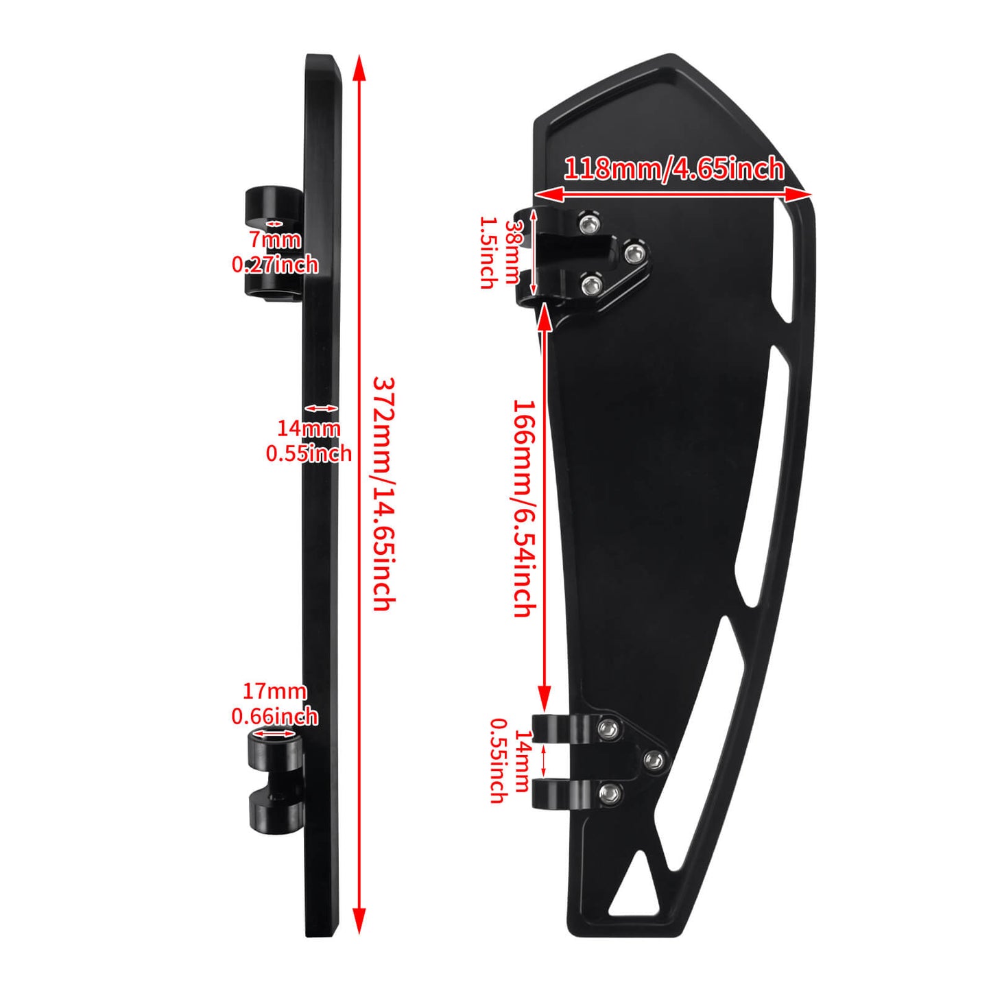 Phantom Rider Floorboards Footboards for Harley Touring 1986-2025 | HCmotorku