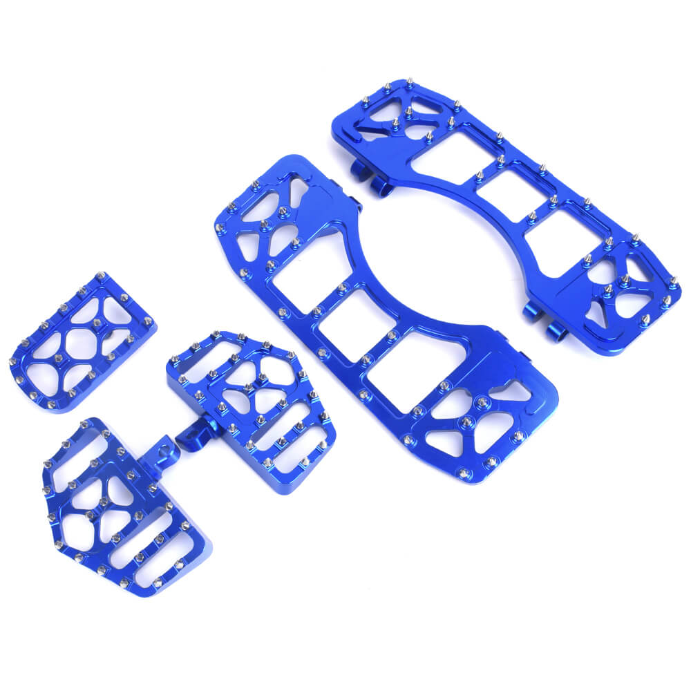 Mx Style Floorboards Brake Pedal Cover Kit Blue Fit For Harley Touring Softail | HCmotorku