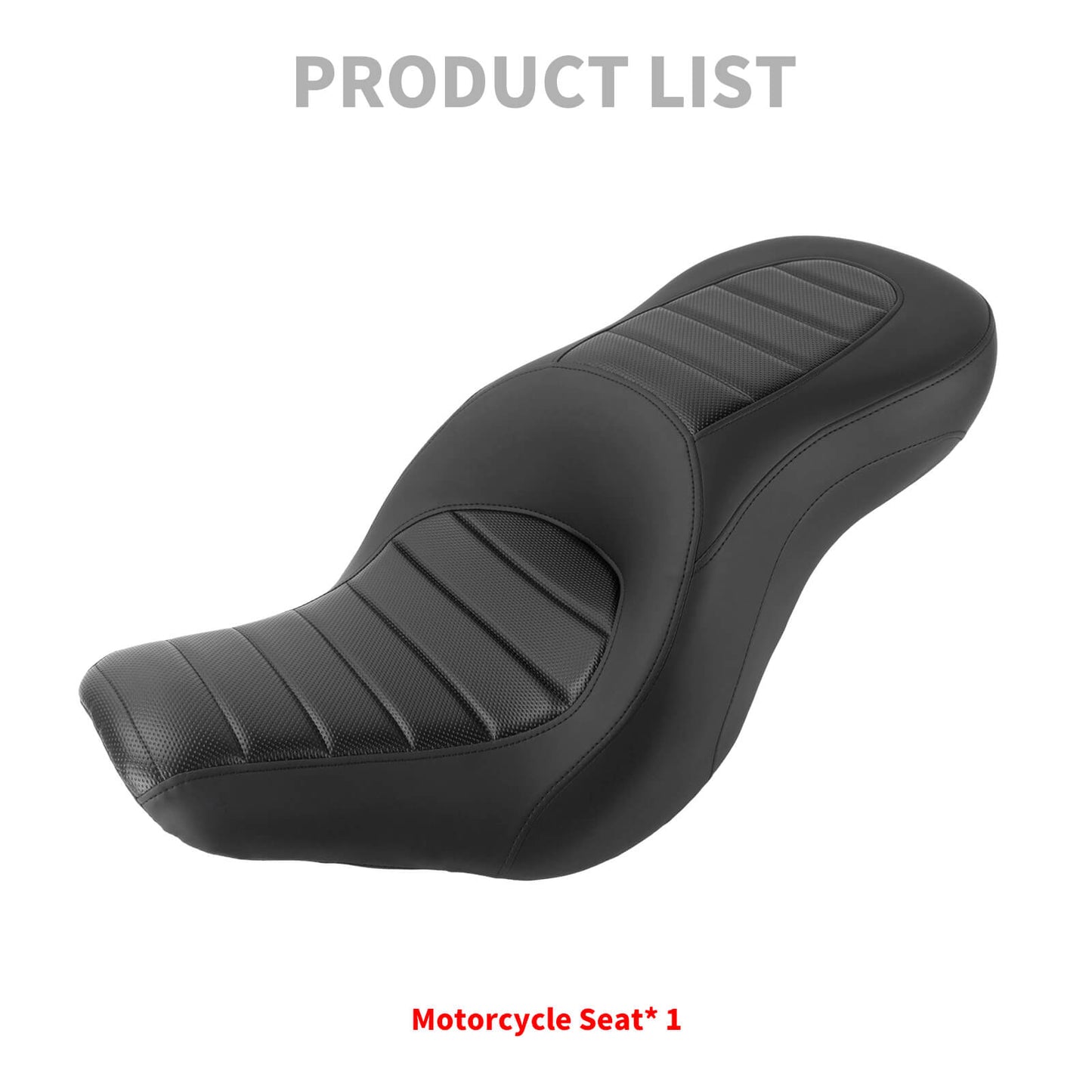 Step Up Driver Passanger Seat Stripe Black Fit For Harley Low Rider S 2018-2024 | HCmotorku