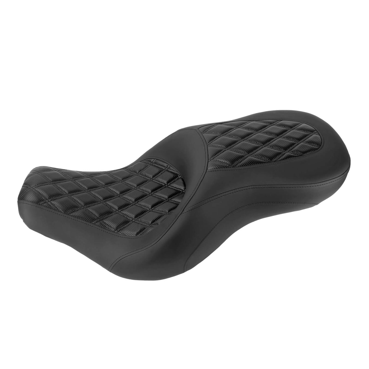 Step Up Driver Passanger Seat Diamond Black Fit For Harley Low Rider S 2018-2024 | HCmotorku