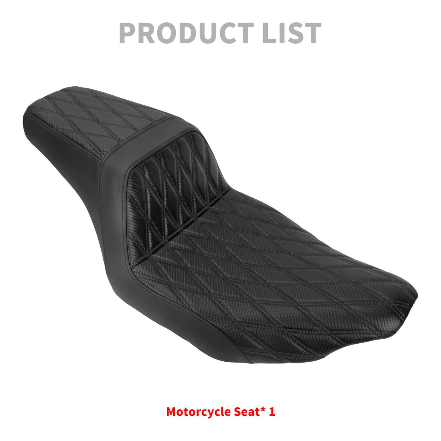 Driver Passenger Two-Up Seat Black For Harley Touring 2024-UP | HCmotorku