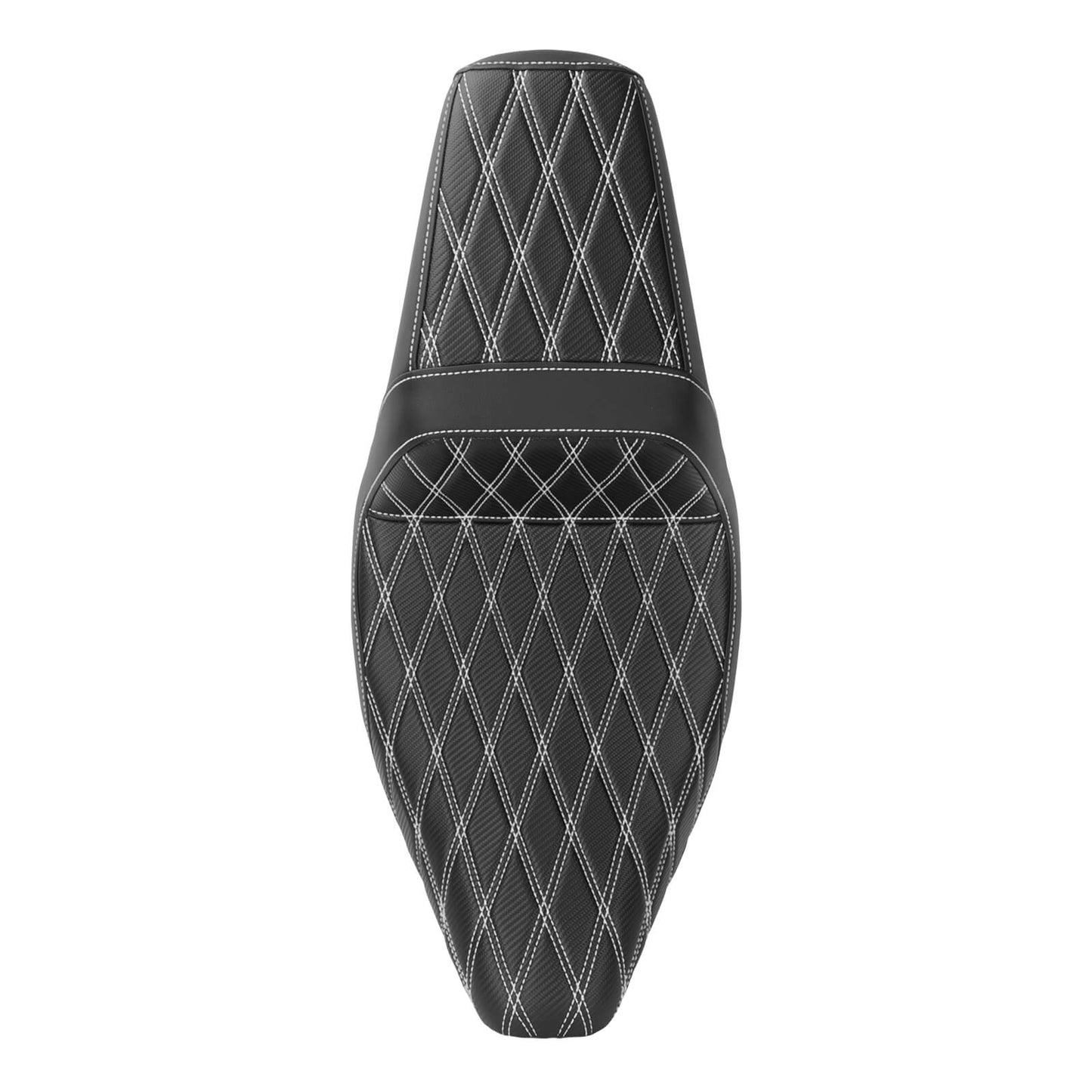 Driver Passenger Two-Up Seat White Stitching For Harley Touring 2024-UP | HCmotorku