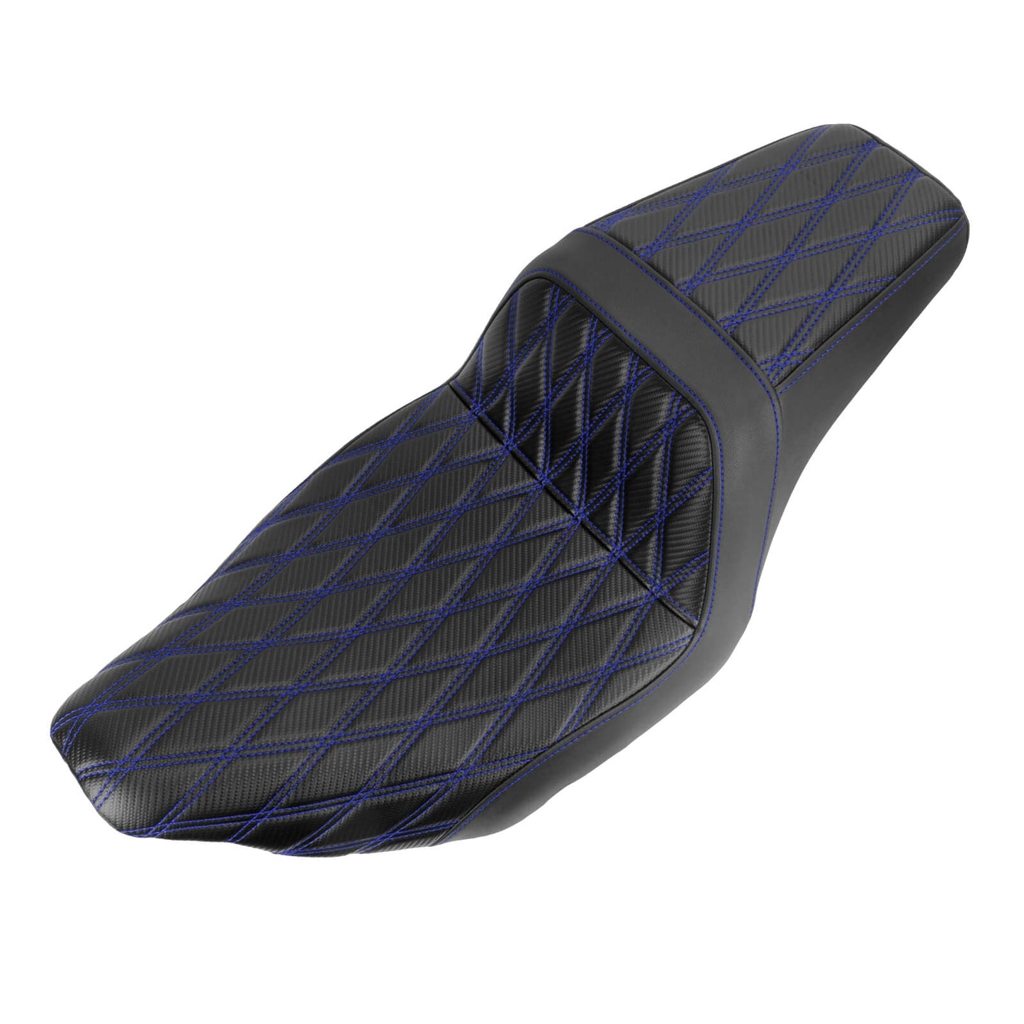 Driver Passenger Two-Up Seat Blue Stitching For Harley Touring 2024-UP | HCmotorku