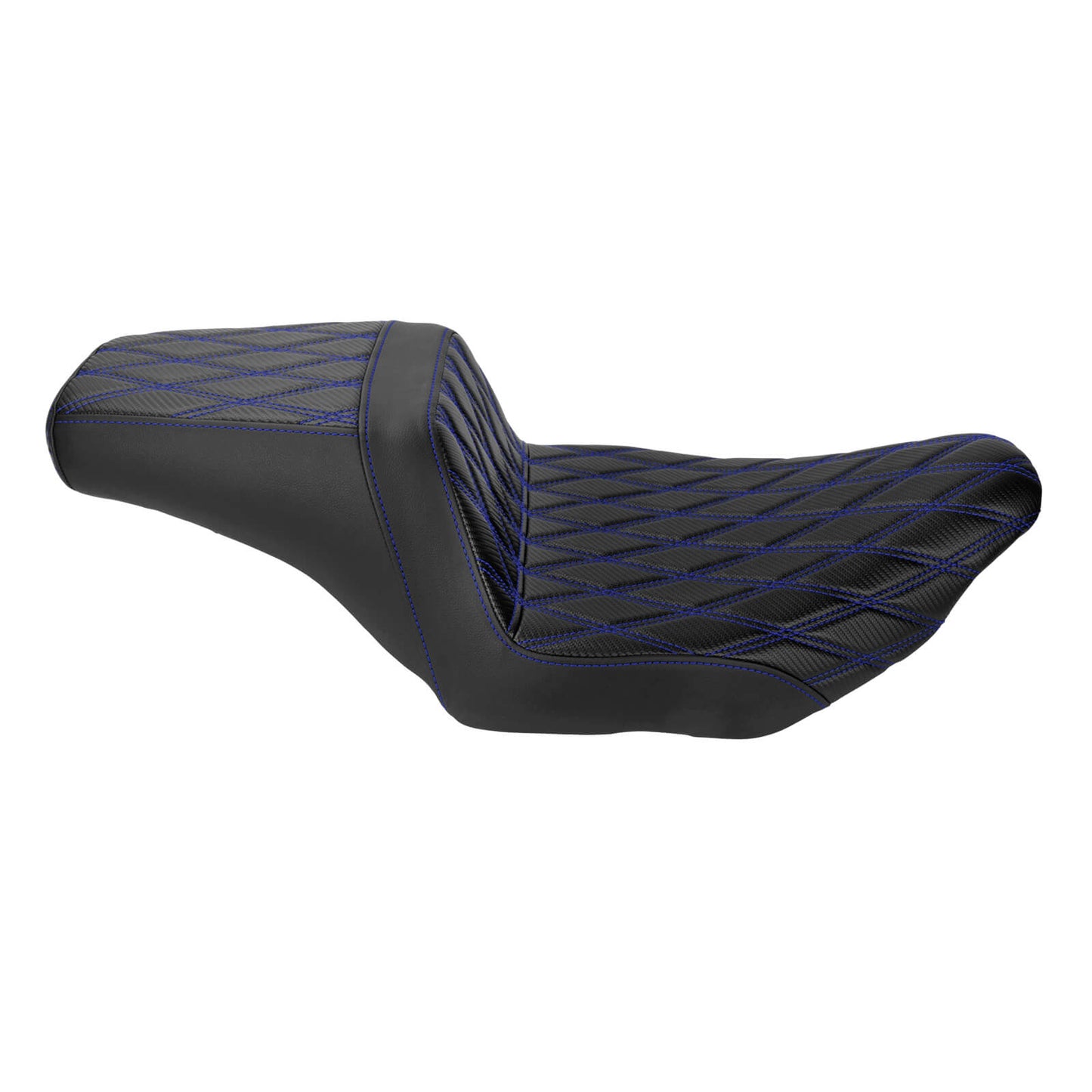 Driver Passenger Two-Up Seat Blue Stitching For Harley Touring 2024-UP | HCmotorku