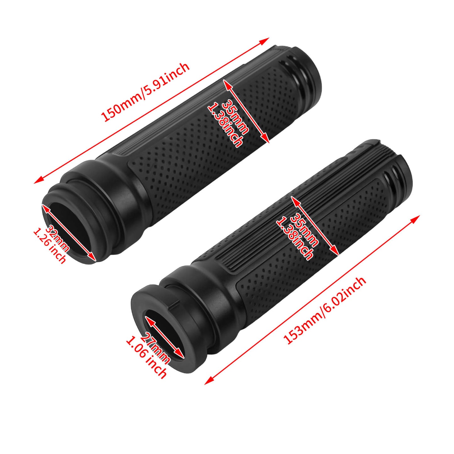 GP008606 HCmotorku Hand Grips Eletronic Grips Handlebar for Harley Softail ‘16-’24 Size