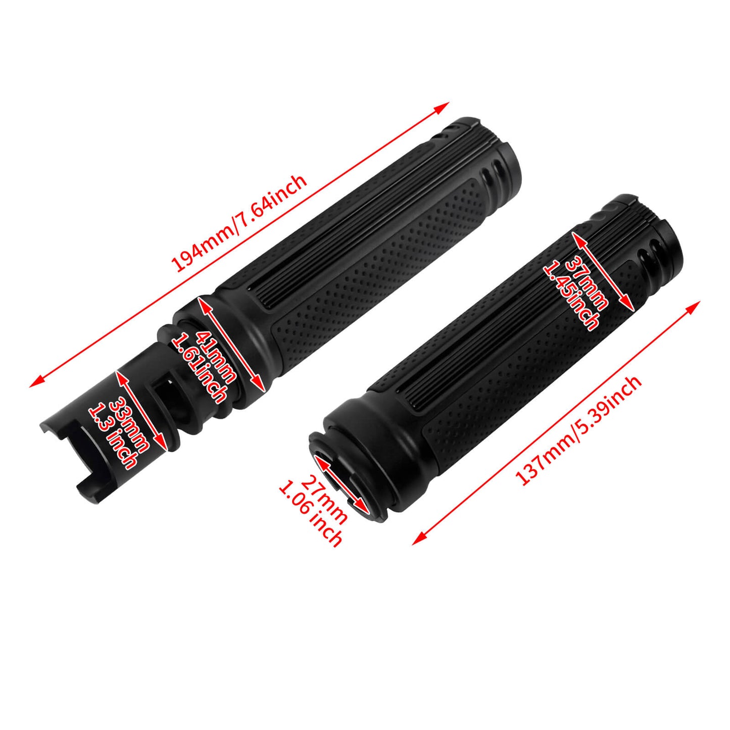 GP008609 HCmotorku Hand Grips Handlebar for Harley Softail Touring Size