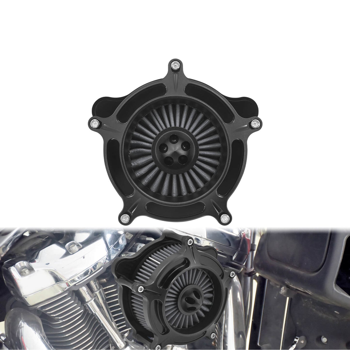 Stage One Air Cleaner Filter Grey Fit For Harley Touring 2017-2023 Softail 2018-2024 | HCmotorku