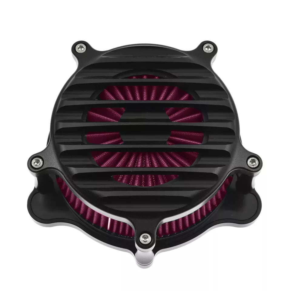 Stripe Air Cleaner Red Air Filter Matte Fit For Harley Softail 2018-2024 Touring 2017-2023 | HCmotorku