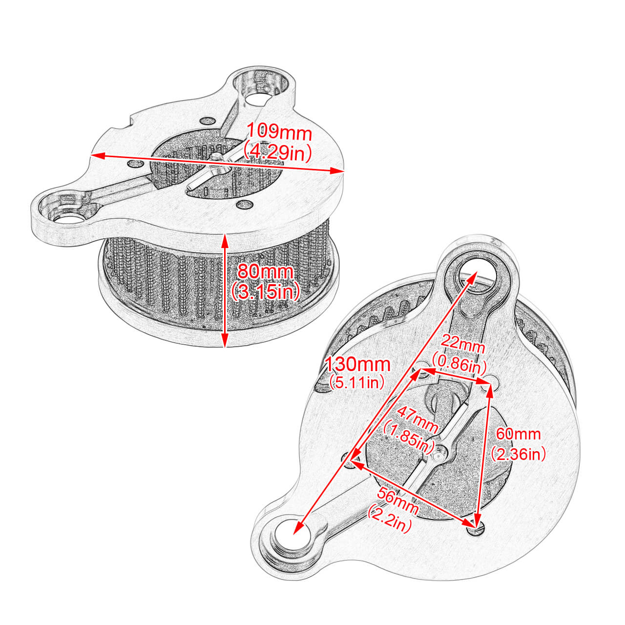 Bronze Fence Air Filter Cleaner Intake Fit For Harley Sportster XL 2004-2020 | HCmotorku