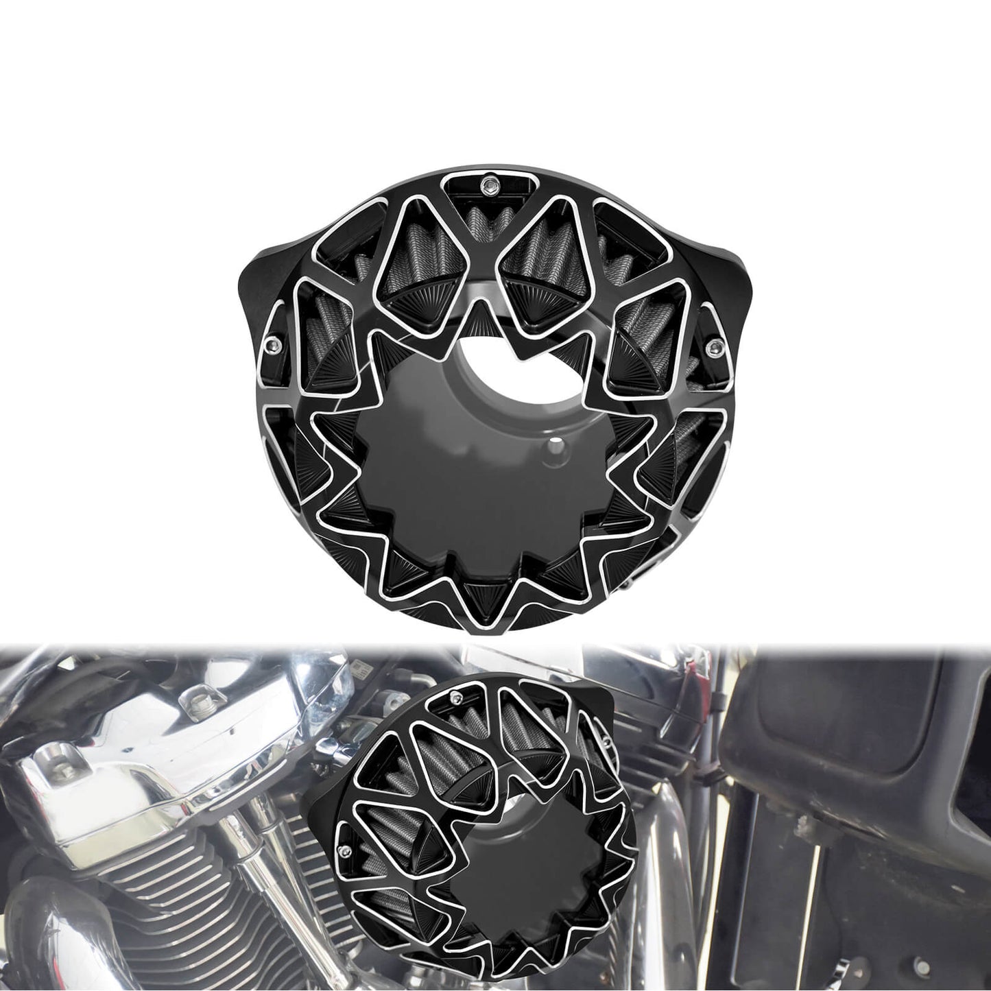 Intersect Air Cleaner Filter For Harley Touring 2017-2023 Softail 2018-2024 | HCmotorku