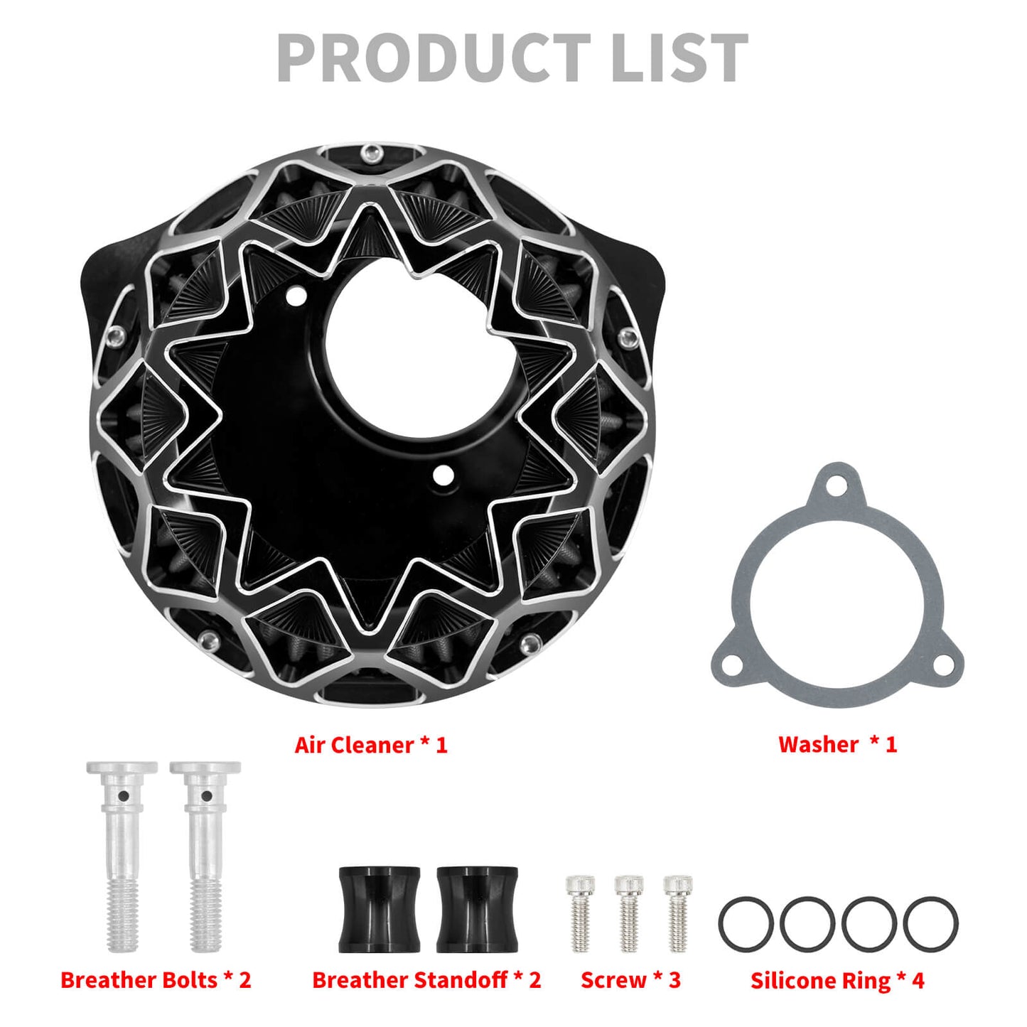 Intersect Air Cleaner Filter For Harley Touring 2017-2023 Softail 2018-2024 | HCmotorku