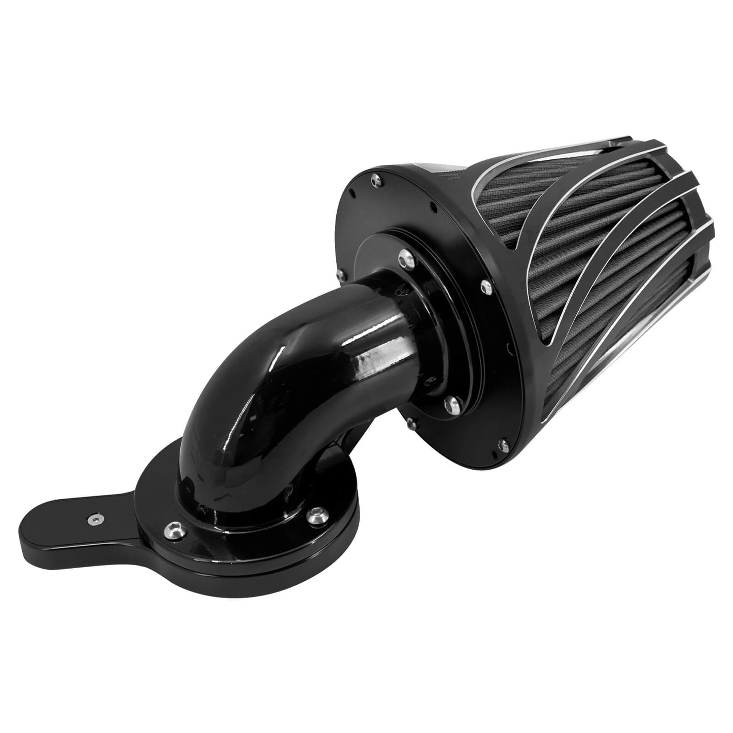 CNC Air Grey Intake Filter Air Cleaner Fit For Harley Softail 2017 Touring 2008-2016 | HCmotorku