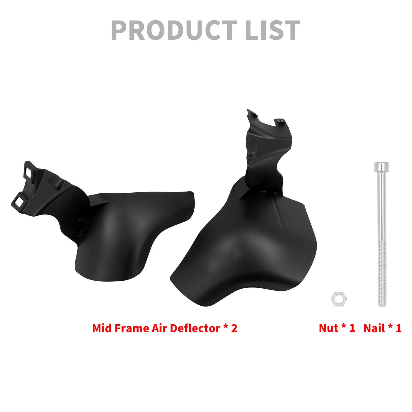 ABS Mid-Frame Air Heat Deflector Saddle Shields Fit Harley Softail FX FL 2018-UP | HCmotorku
