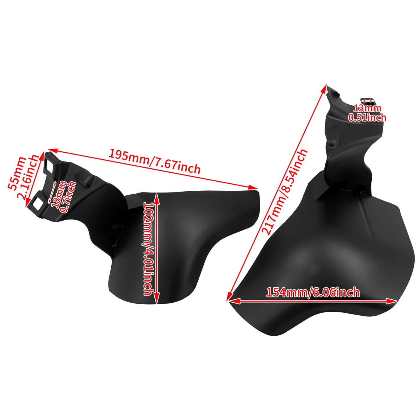 ABS Mid-Frame Air Heat Deflector Saddle Shields Fit Harley Softail FX FL 2018-UP | HCmotorku
