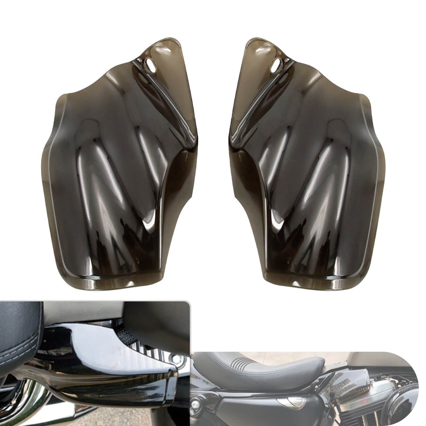 Mid-Frame Saddle Shield Heat Air Deflectors Fit For Harley Sportster XL 2014-2022 | HCmotorku