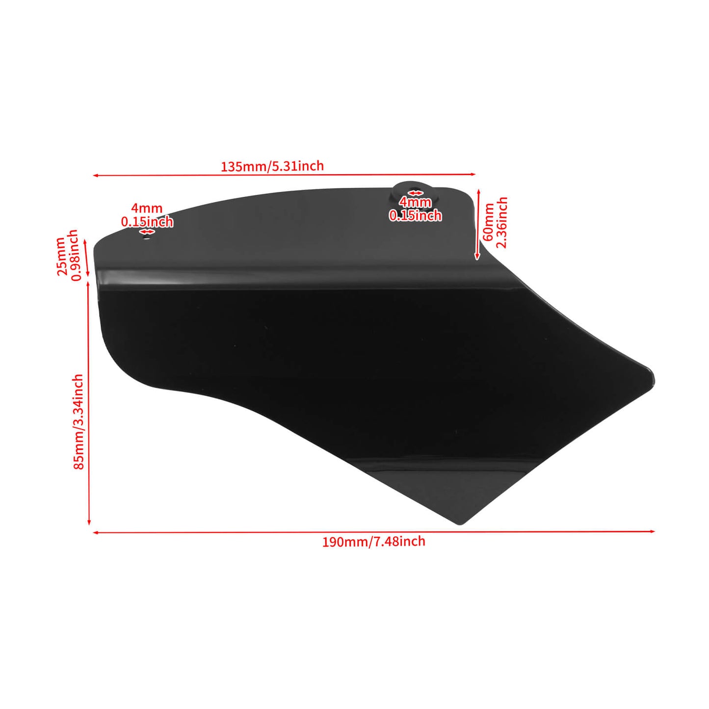 Air Deflectors Black Saddle Heat Shield Kit Fits For Harley Softail 2000-2017 | HCmotorku
