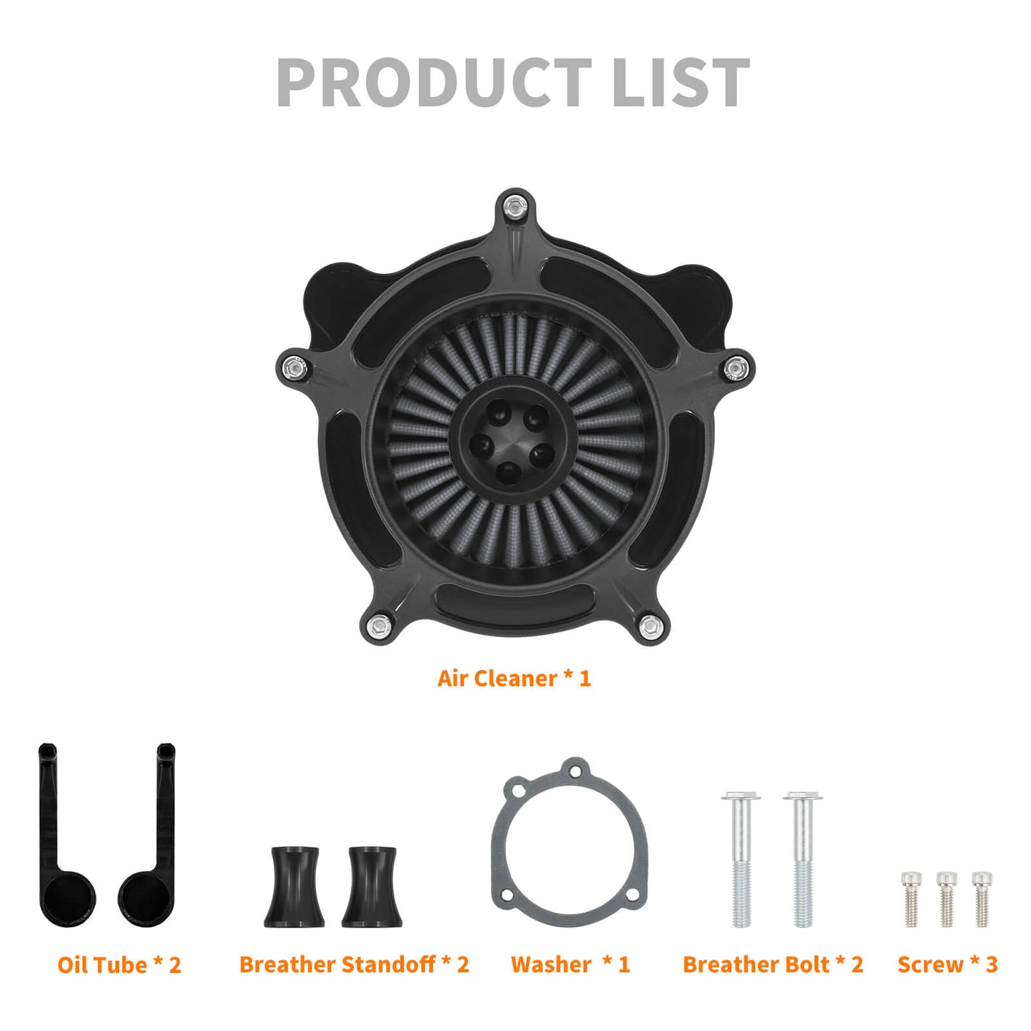 Air Intake Filter Kit Fit Harley Dyna Softail Touring 2000-2007 | HCmotorku