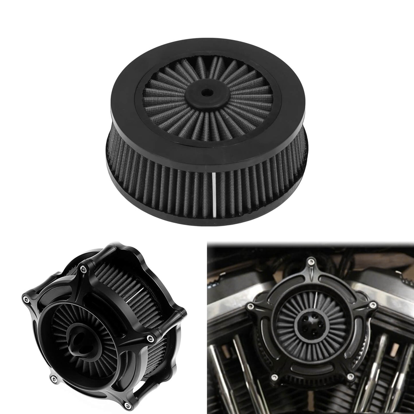 Motorcycle Air Filter Replacement Element Fit for Harley 1991-2018 | HCmotorku