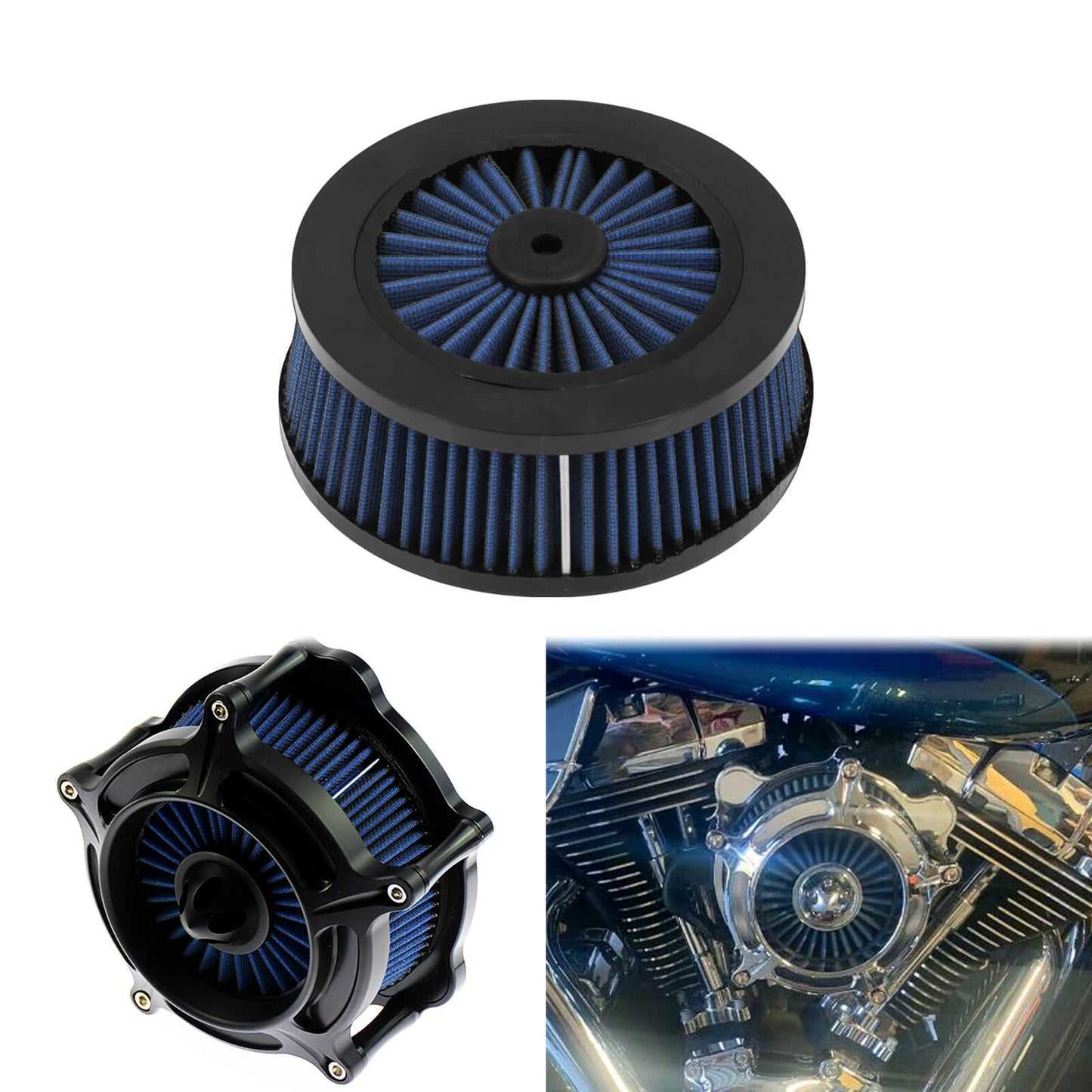 Motorcycle Air Filter Replacement Element Fit for Harley 1991-2018 | HCmotorku