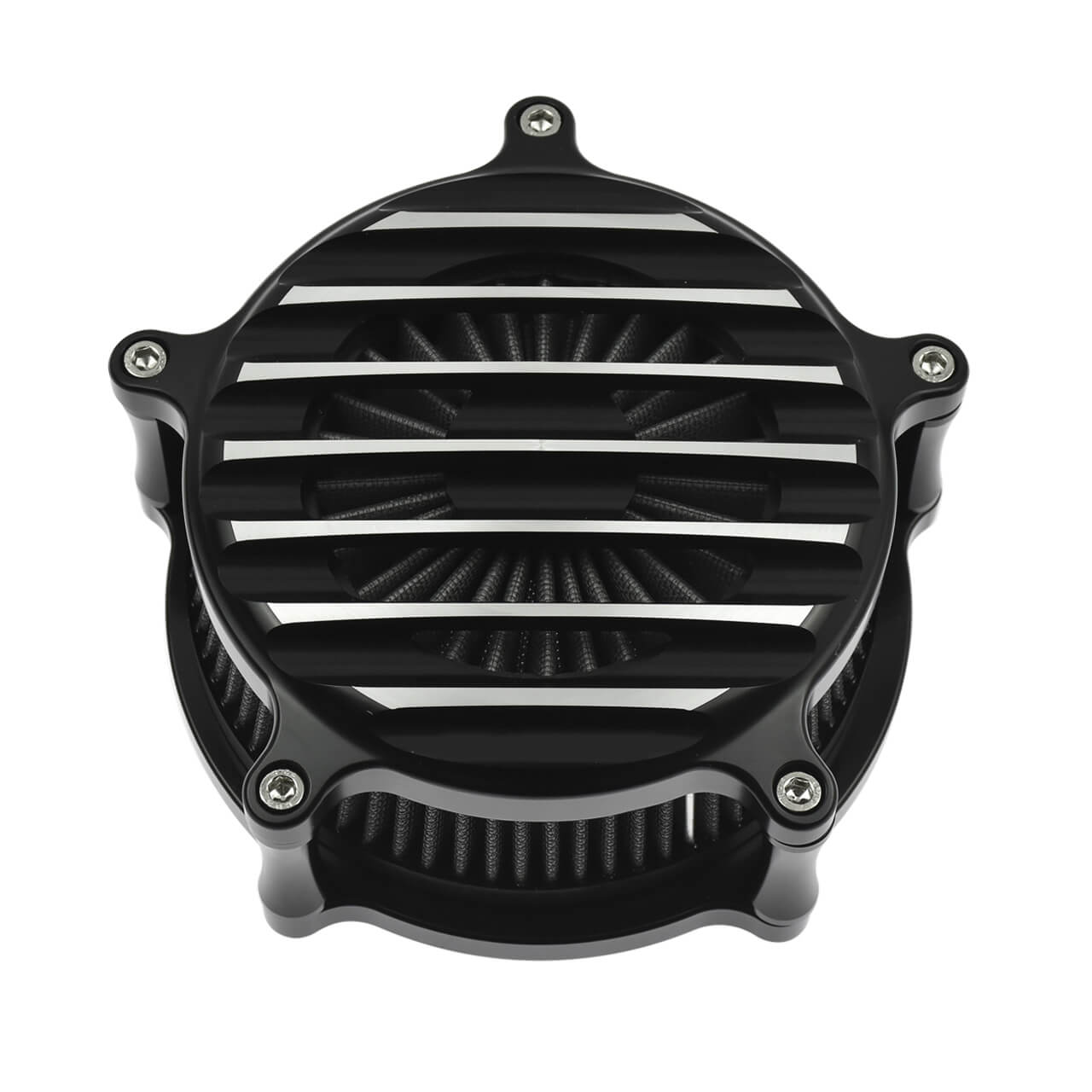 Stripe Air Cleaner Gray Air Filter Chrome Fit For Harley Sportster XL 2004-2023 | HCmotorku
