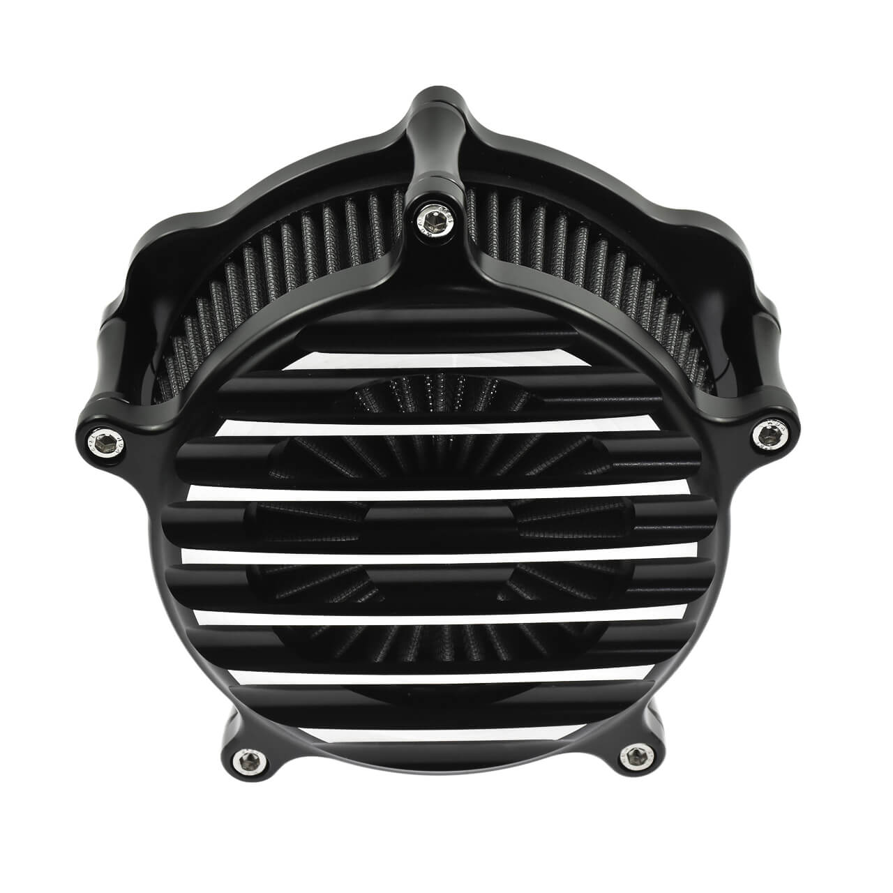Stripe Air Cleaner Gray Air Filter Chrome Fit For Harley Sportster XL 2004-2023 | HCmotorku