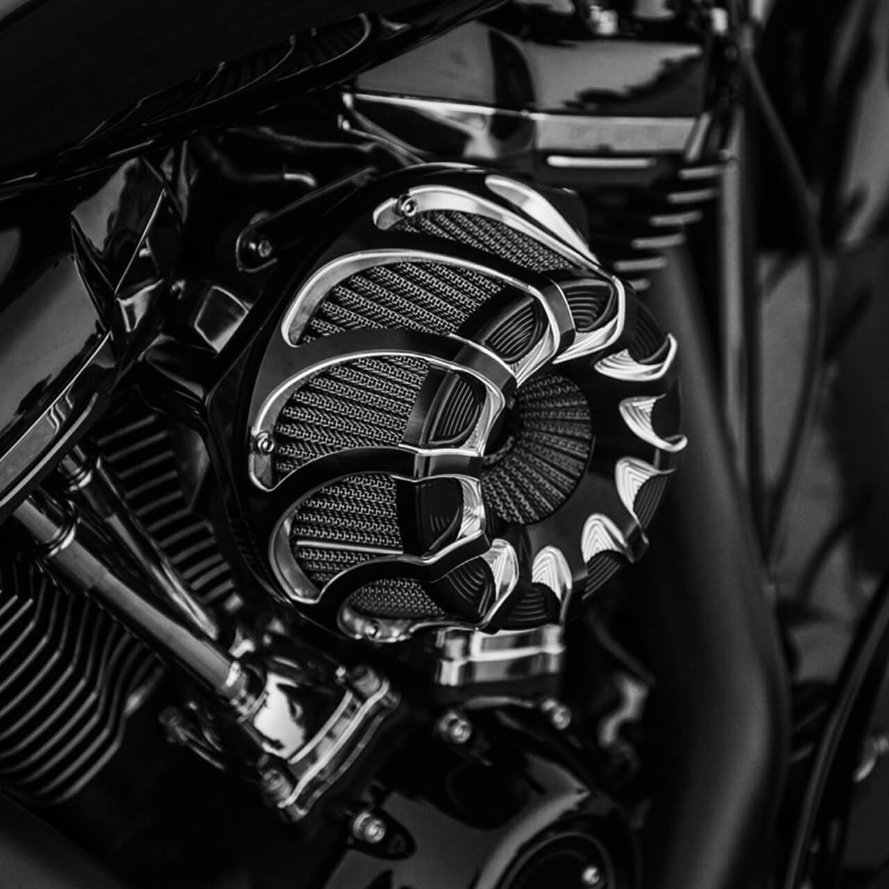 Spin Cut Air Cleaner Intake Fit for Harley Dyna Softail Touring Trike | HCmotorku