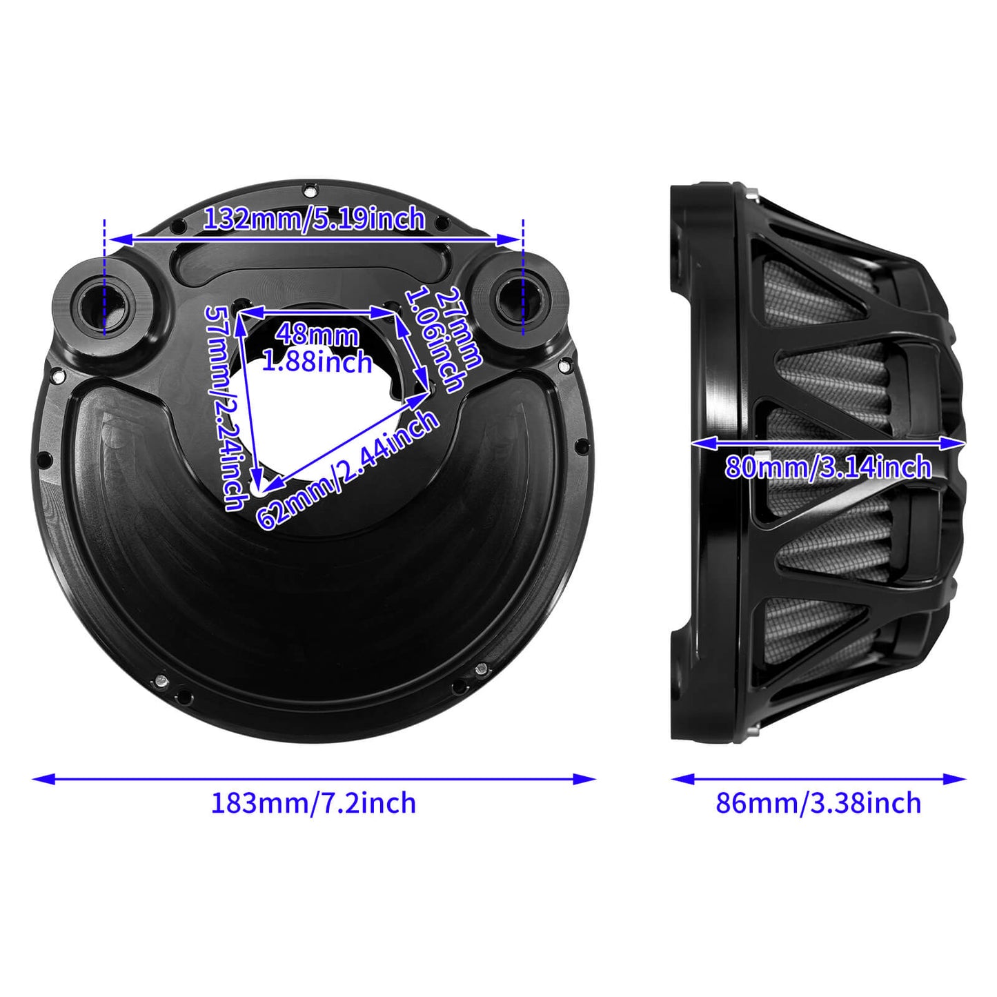 Motorcycle Air Cleaner Filter Intake Filter Fit Harley Sportster XL 2004-UP | HCmotorku