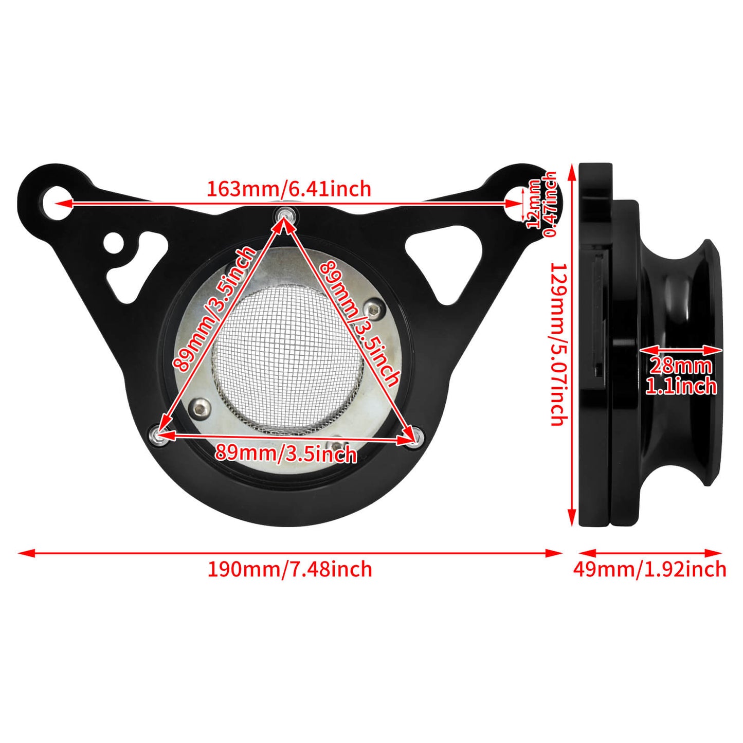 Air Filter Cleaner System Intake Black Kit For Nightster 975 RH975 2022-2023 | HCmotorku