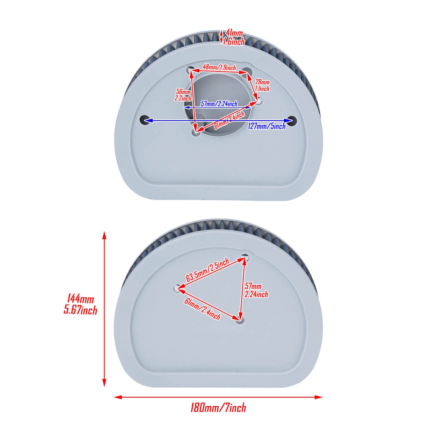 Air Filter Cleaner Element Replacement Blue For Harley Touring Softail Dyna | HCmotorku