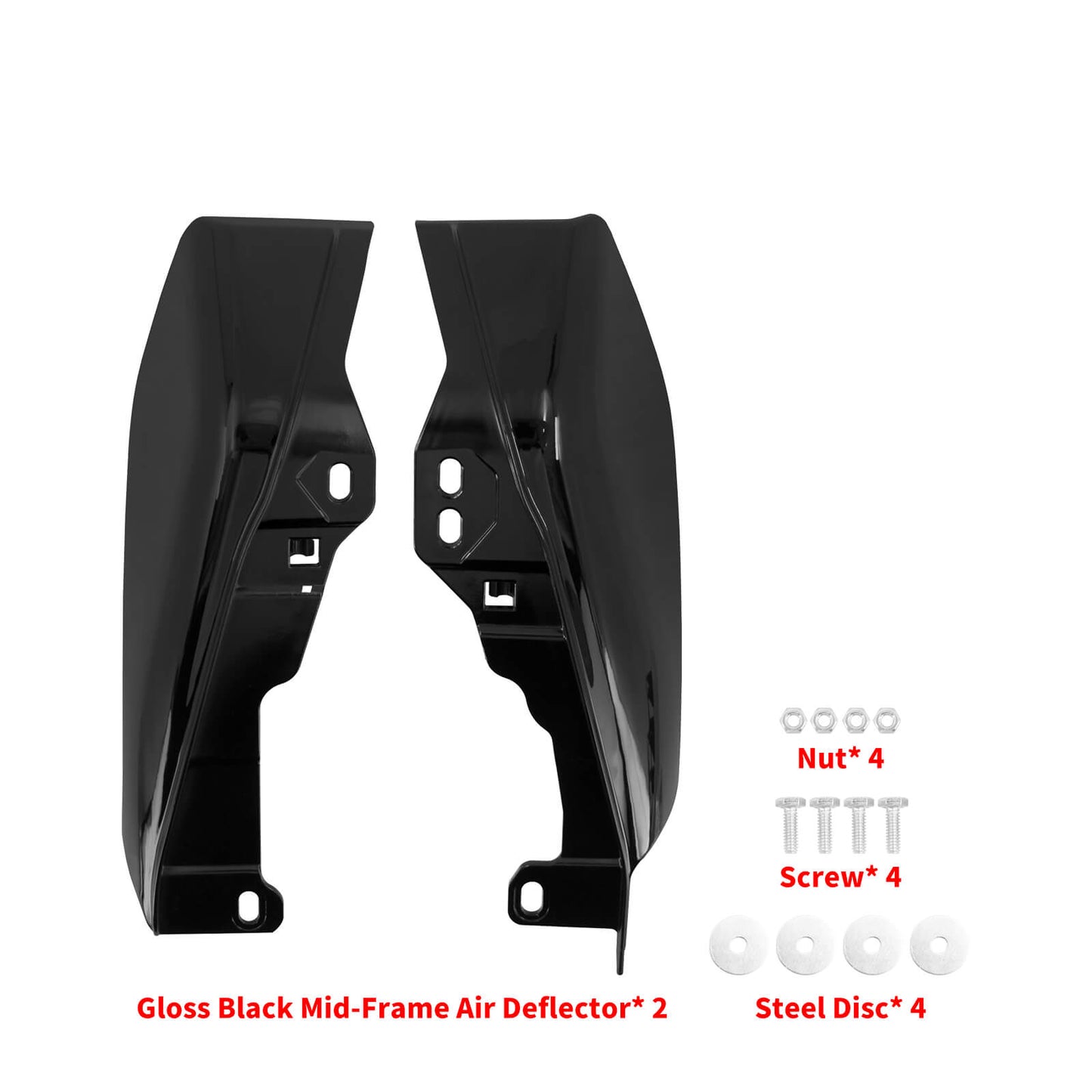 Mid-Frame Air Heat Deflector Black Fit For Harley Road Street Glide 2017-2022 | HCmotorku