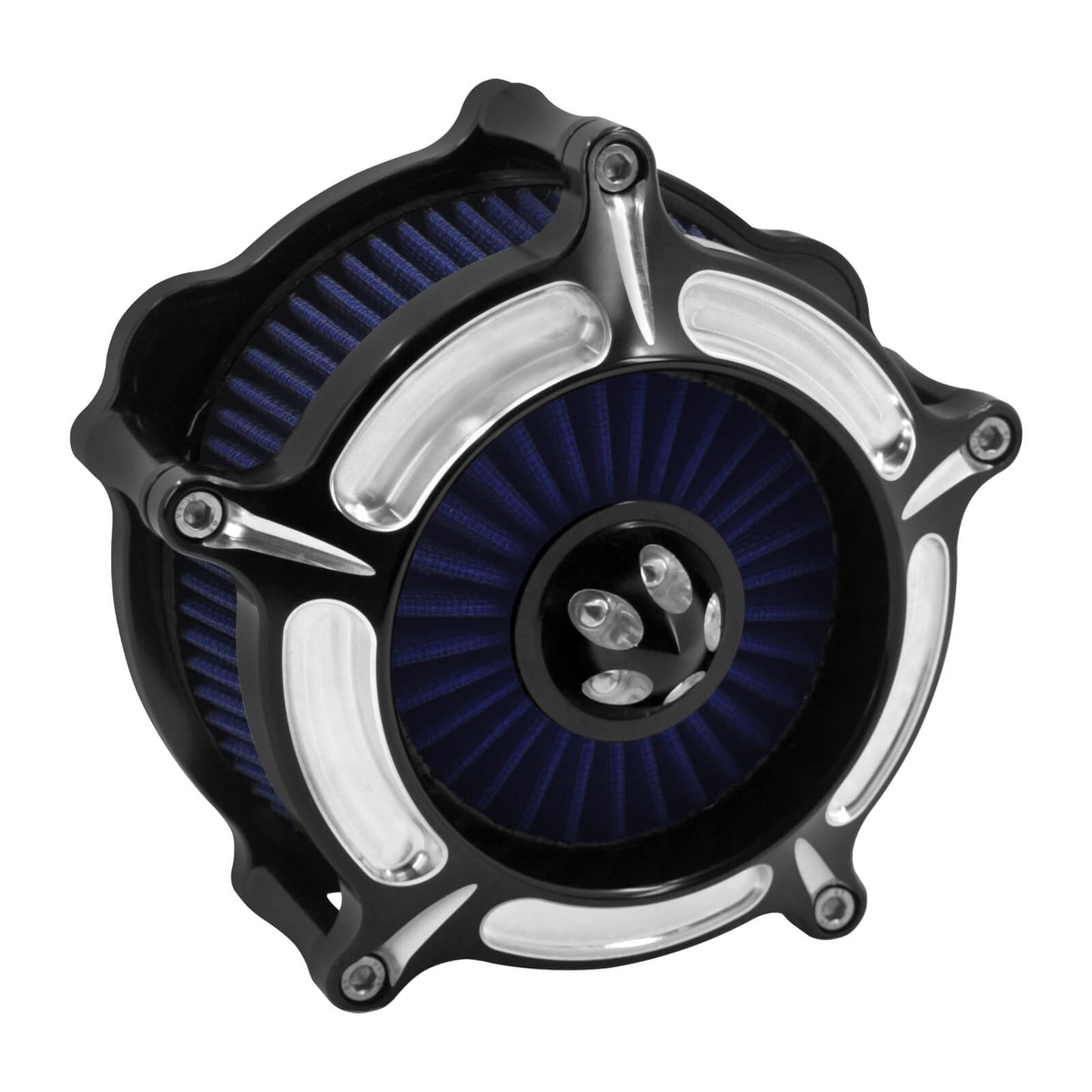 Air Filter Blue Intake Air Cleaner Chrome Fit For Sportster Iron 883 1200 2014-2022 | HCmotorku