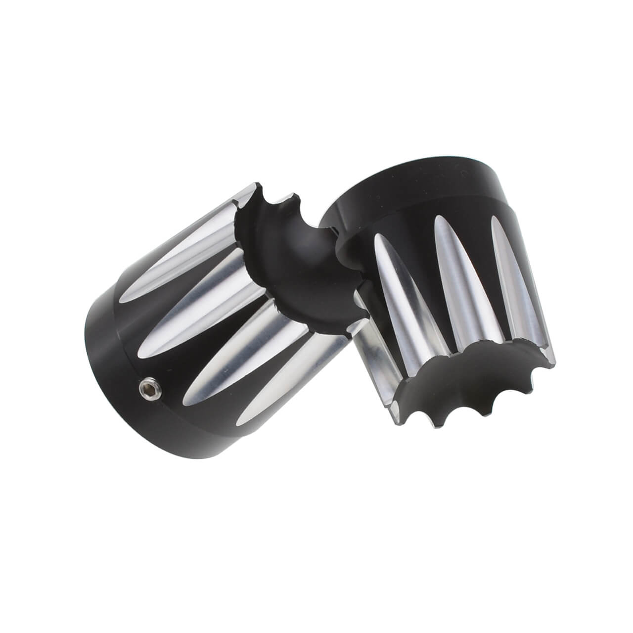 CNC Cut Front Axle Nut Covers Cap Fit For Touring FLT FLH Dyna Softail 2008-2015 | HCmotorku