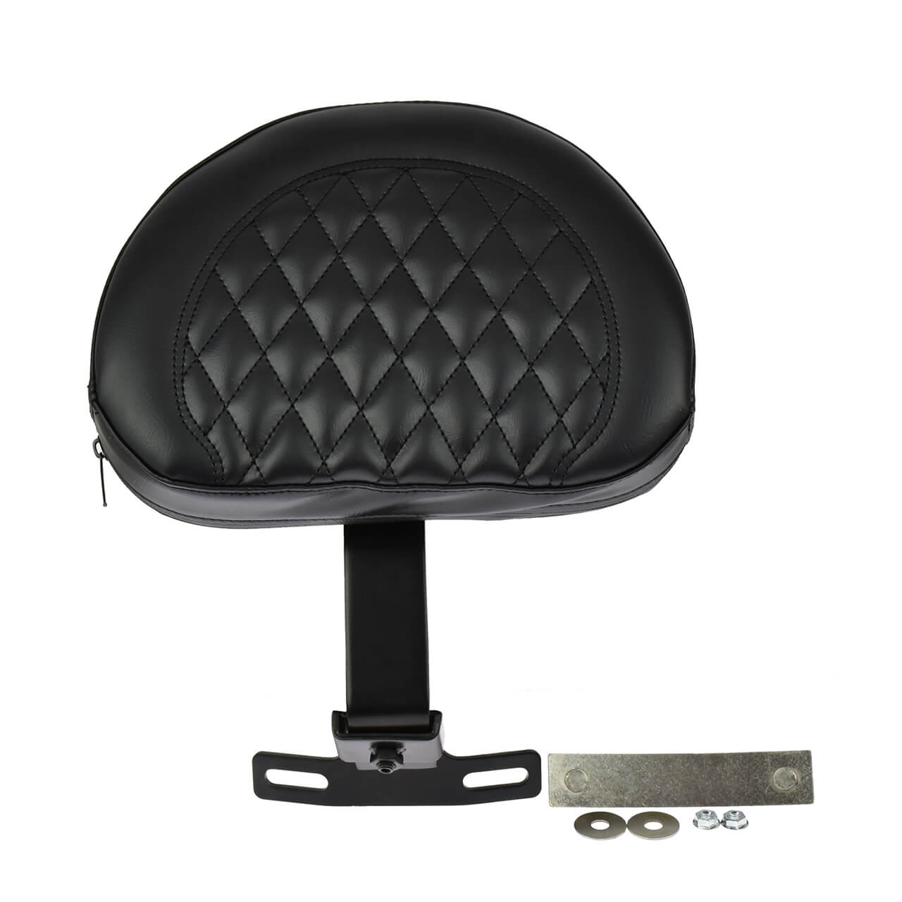 Adjustable Plug-In Driver Rider Backrest Black Fit For Harley Softail 2007-2017 | HCmotorku