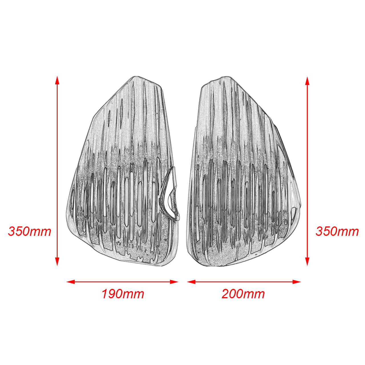 ABS Black Oil Tank Battery Covers Set Fit For Harley Sportster XL883 1200 2014-2020 | HCmotorku