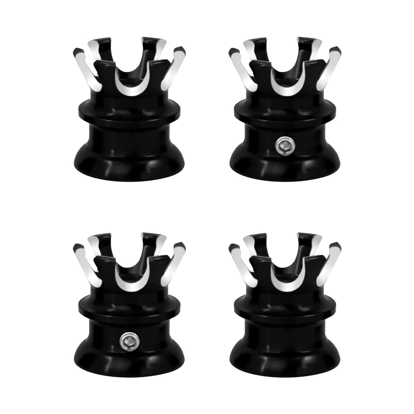 4x Crown Head Bolts Topper Covers Spark Plug Nut Cap Fit For Harley Twin Cam | HCmotorku