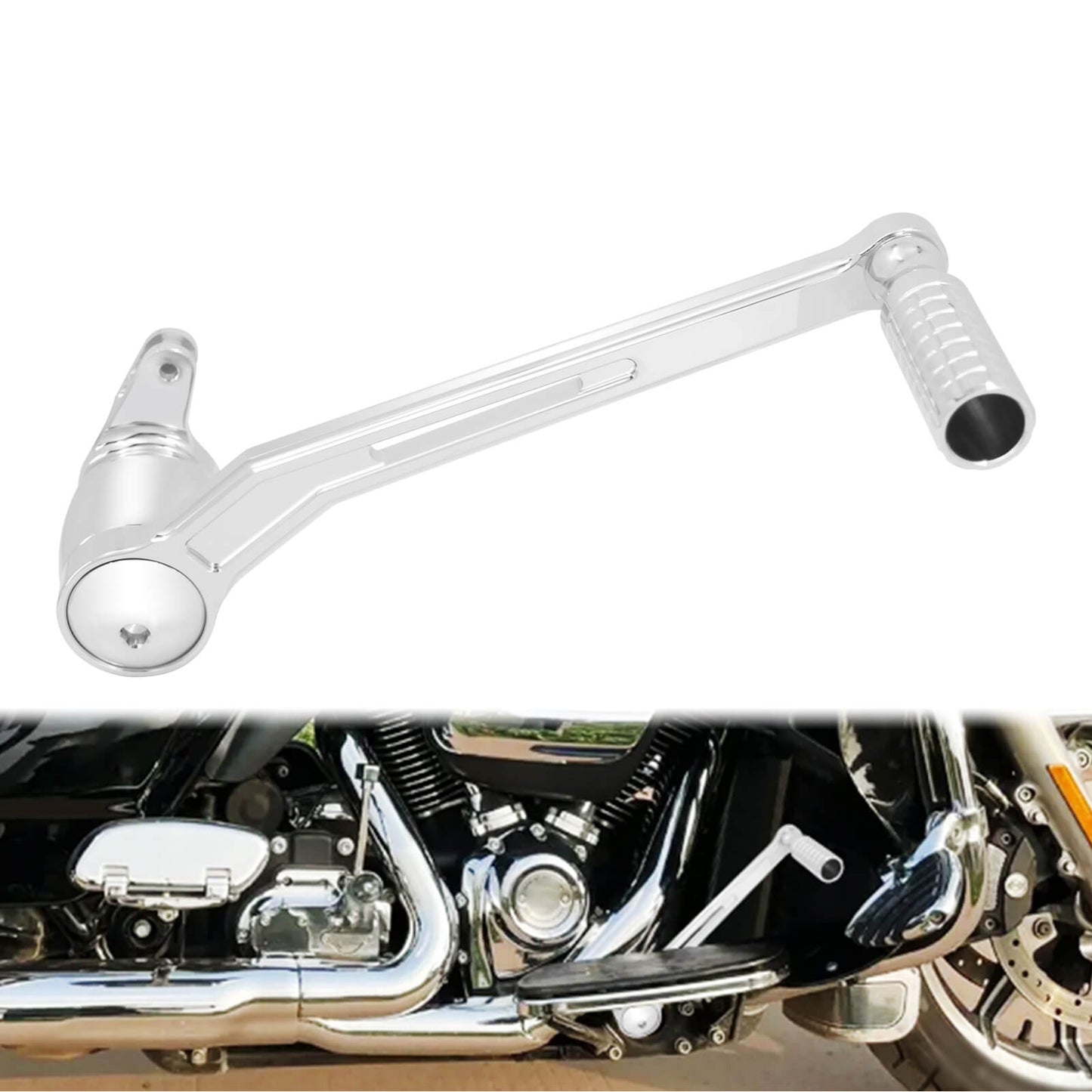 Brake Arm Pedal Kit Chrome Fit For Harley Touring Electra Street Glide Trike 2014-UP | HCmotorku