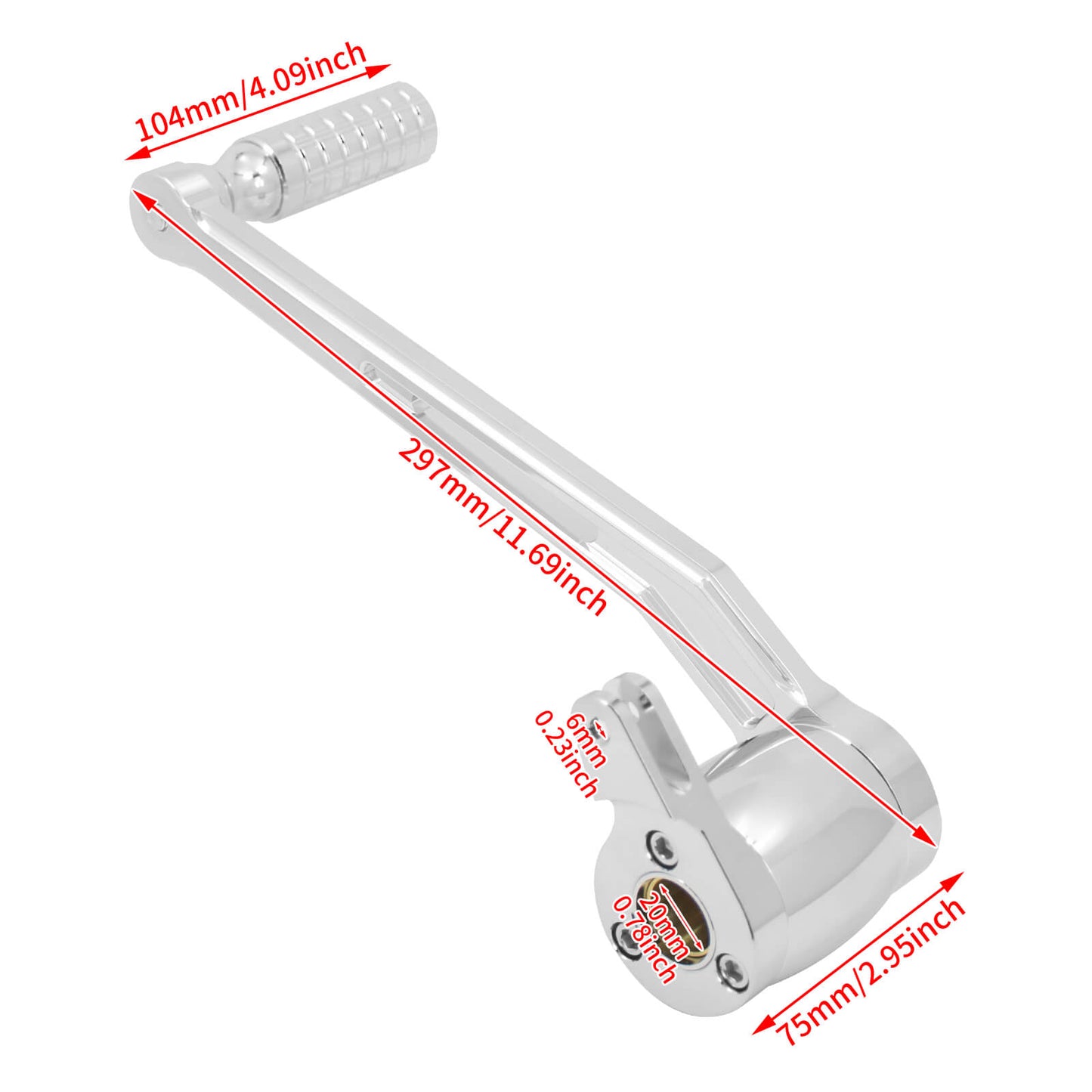 Brake Arm Pedal Kit Chrome Fit For Harley Touring Electra Street Glide Trike 2014-UP | HCmotorku