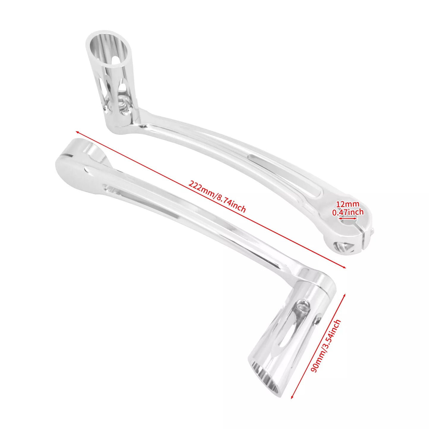 Brake Arm Shift Lever Pegs Pedal Set Chrome Fit For Harley Touring Glide 2014-2025 | HCmotorku