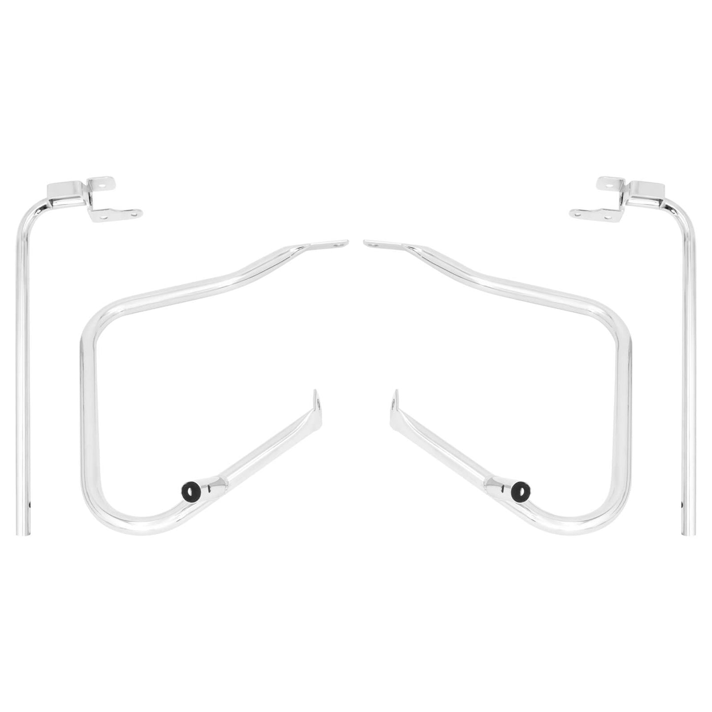Rear Saddlebag Bracket Guard Bars Chrome For Harley Street Road Glide 2014-UP | HCmotorku