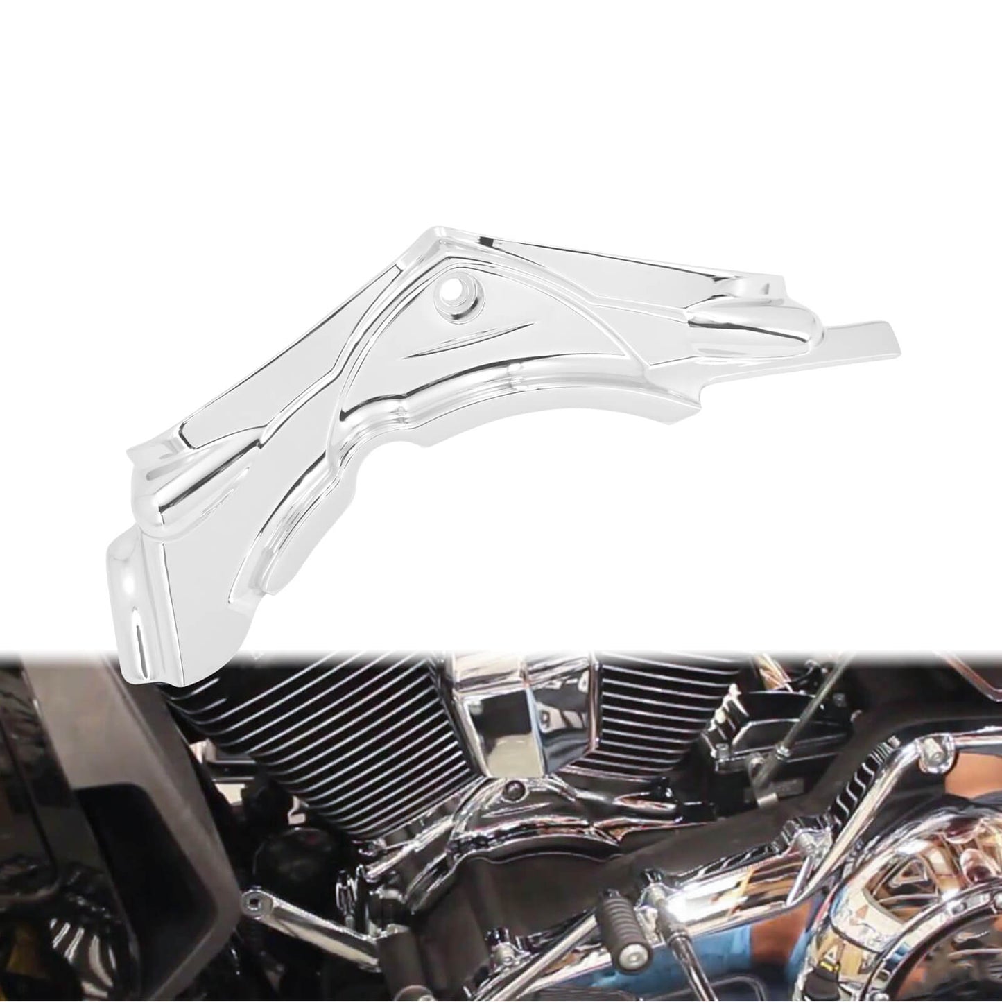 Cylinder Base Side Cover Chrome Fits For Harley Street Road Glide Dyna 2007-2016 | HCmotorku
