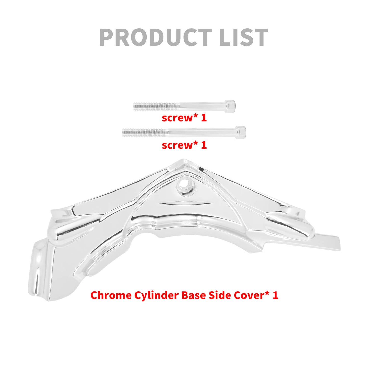 Cylinder Base Side Cover Chrome Fits For Harley Street Road Glide Dyna 2007-2016 | HCmotorku