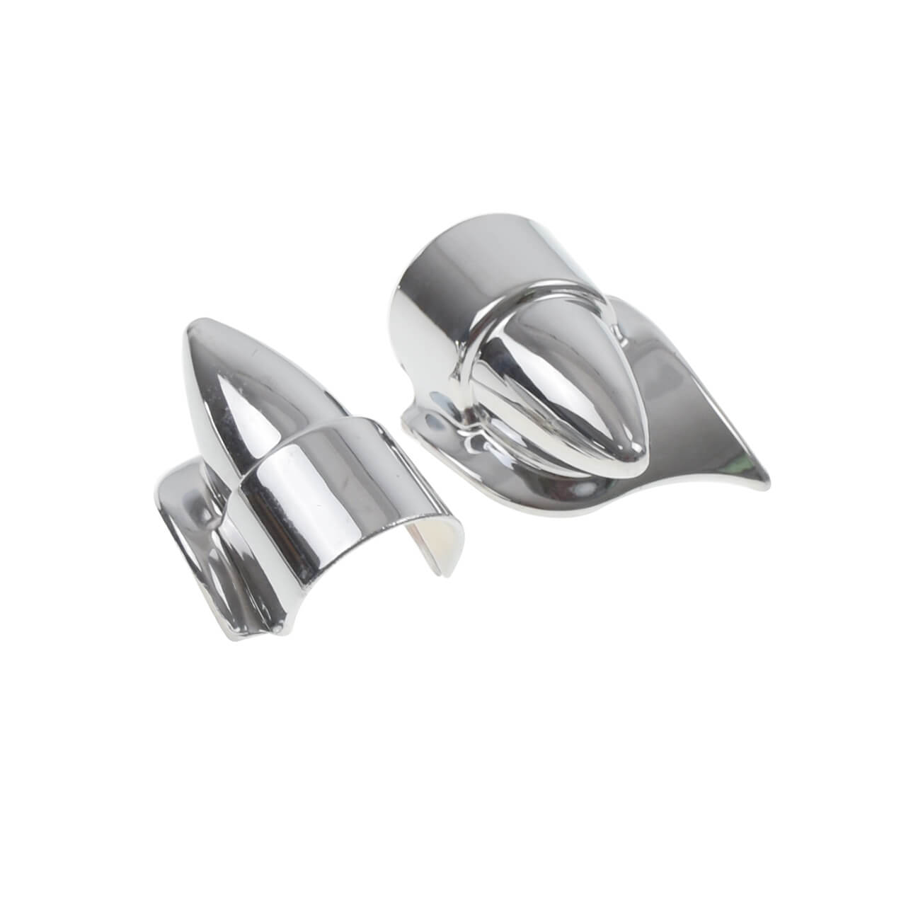 Lower Fork Leg Cover Deflectors Shields Chrome For Harley Touring FLHT 2000-2013 | HCmotorku