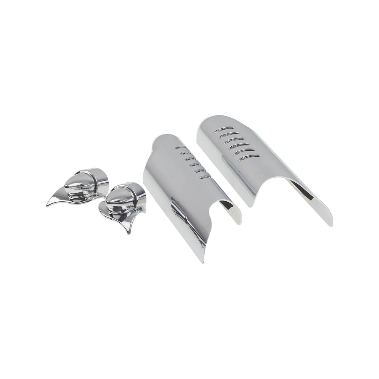 Lower Fork Leg Cover Deflectors Shields Chrome For Harley Touring FLHT 2000-2013 | HCmotorku