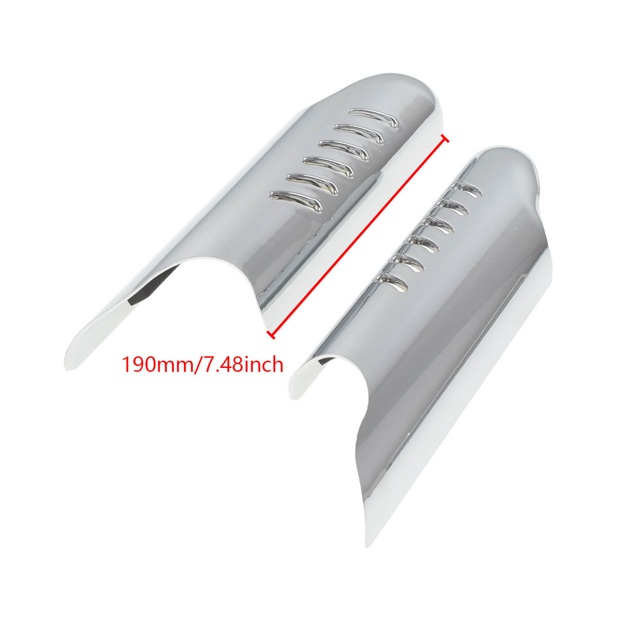 Lower Fork Leg Cover Deflectors Shields Chrome For Harley Touring FLHT 2000-2013 | HCmotorku