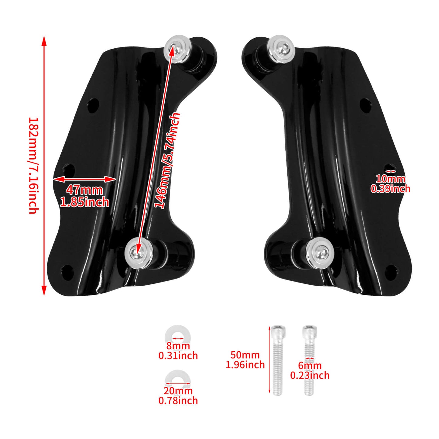 4 Point Docking Hardware Kit Fit For Harley Touring Road King Street Glide 2014-2023 | HCmotorku