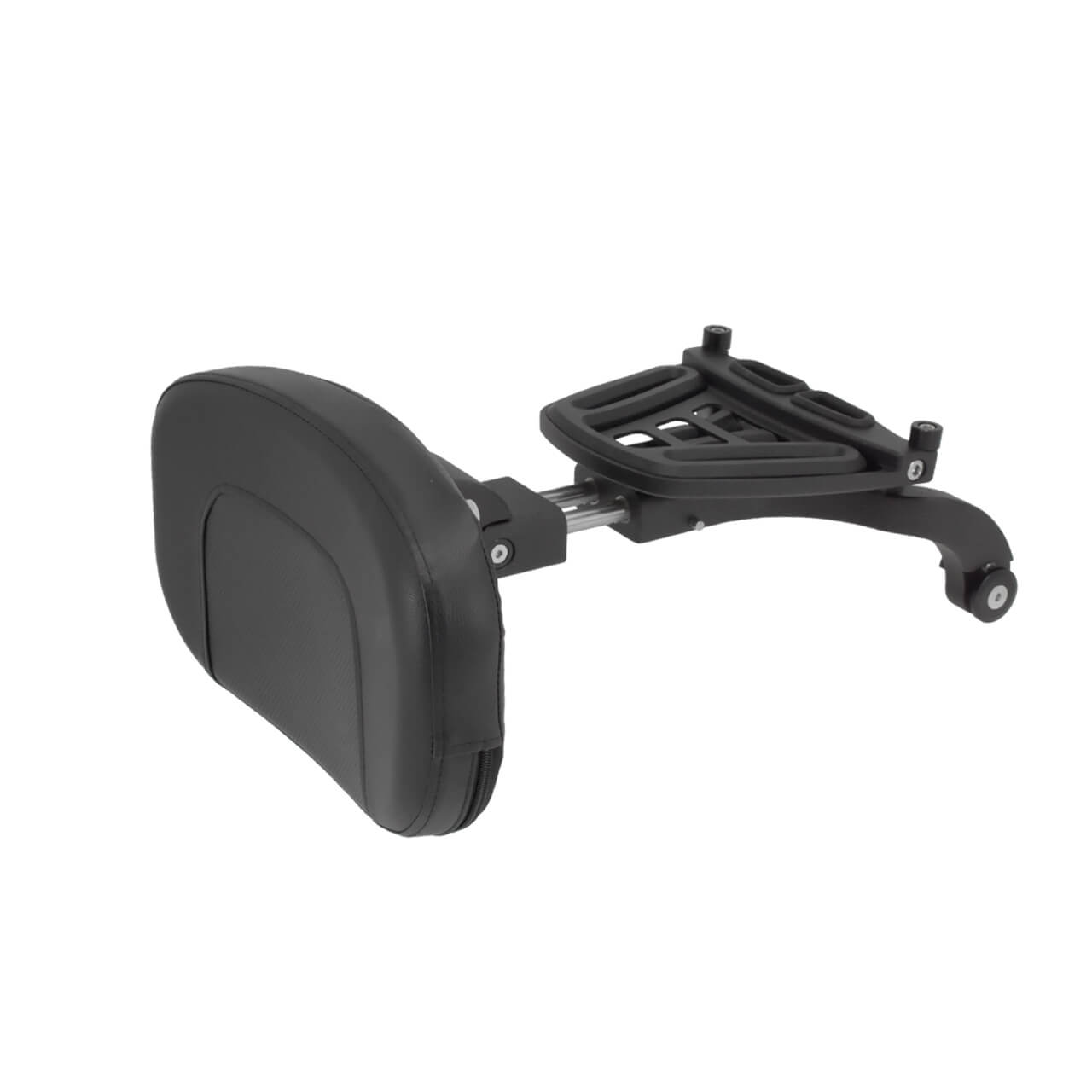 Adjustable Multi-Purpose Driver Passenger Backrest Black For Sport Glide Low Rider 2018-2022 | HCmotorku