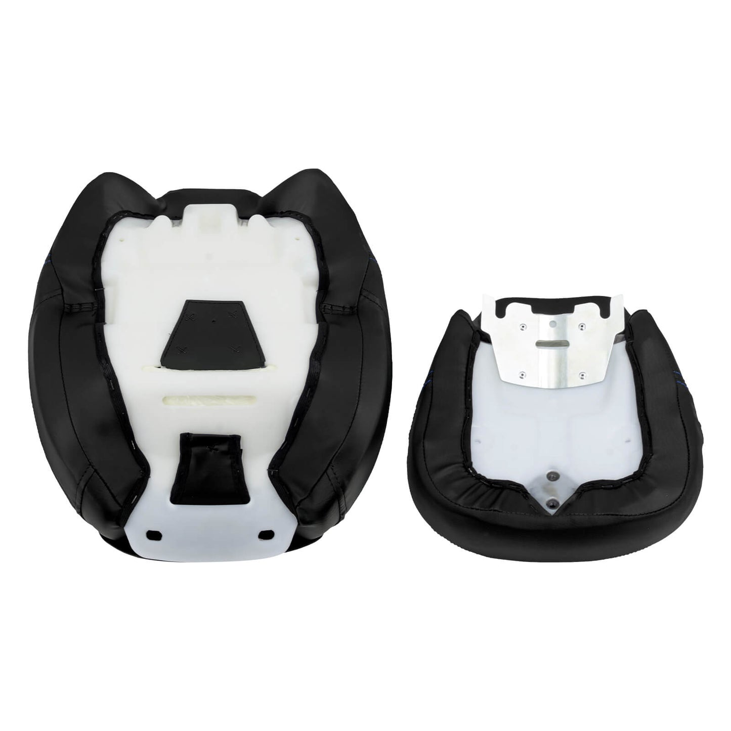 Low Profile Driver Passenger Pillion Seat Blue Fit For Haley Touring 2009-2023 | HCmotorku